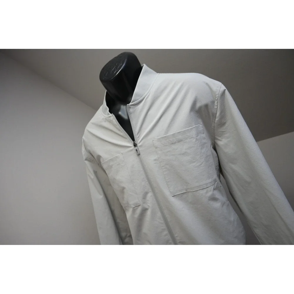 VRST Bomber‎ Jacket Mens Large Grey Stretch Full Zip Lightweight Excellent